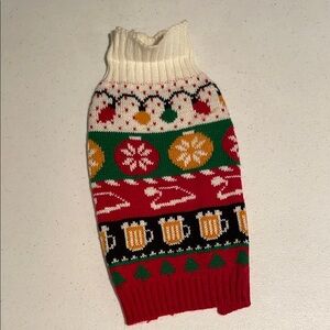 Festive Knit Dog Sweater